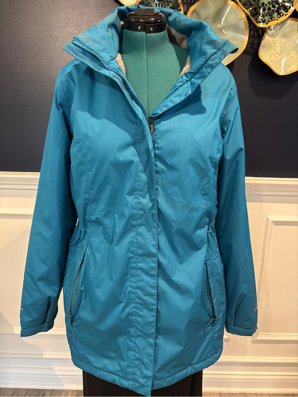 Eddie Bauer Teal Ski Snow Jacket with Hood